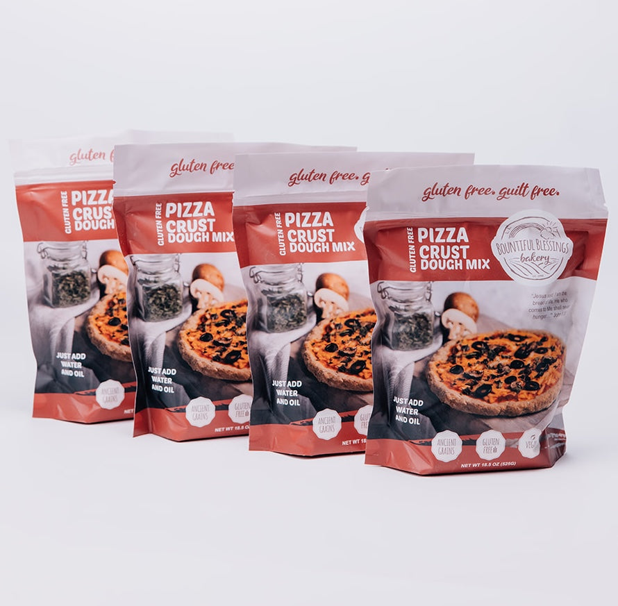 PIZZA CRUST, DIY DRY MIX,  GLUTEN FREE, MAKES 12 CRUSTS